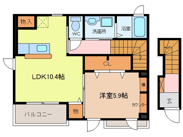 甚目寺駅 徒歩23分 2階の物件間取画像